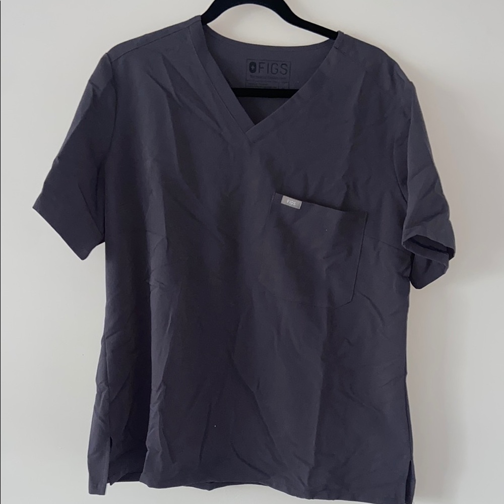 FIGS Women's Gray Scrub Top